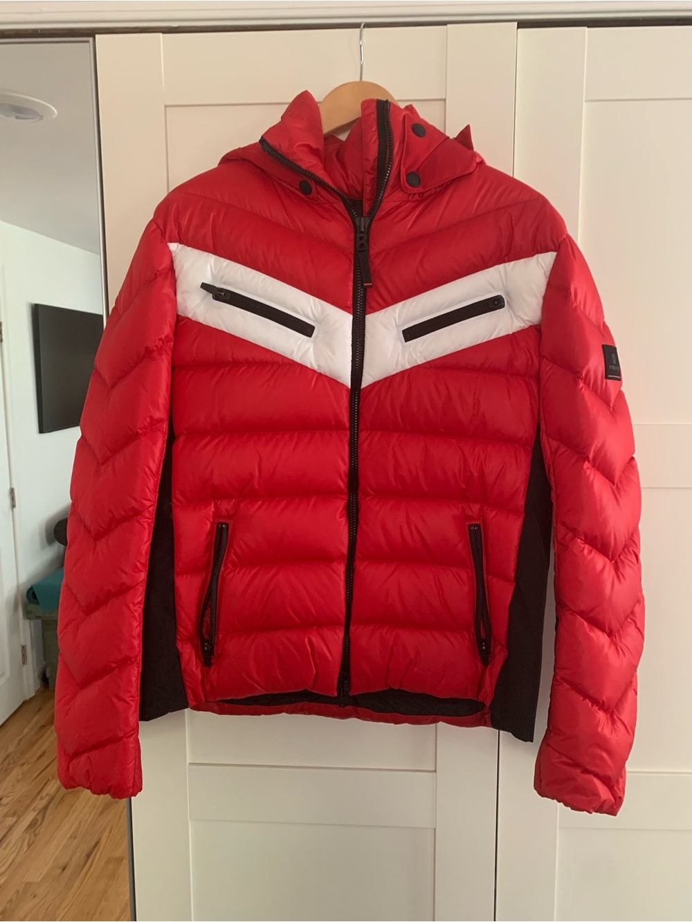 Bogner Fire and Ice, Red & White Ski Jacket